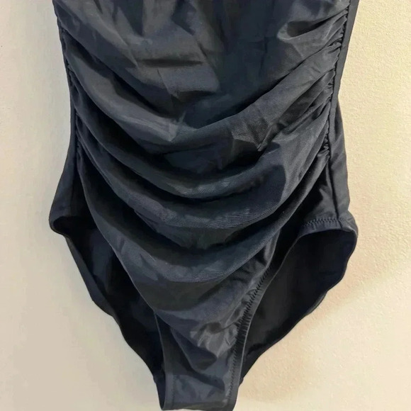 J. Crew V-neck ruched one-piece swimsuit - size XS NWT - Picture 9 of 10